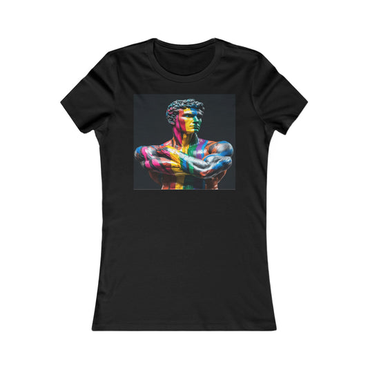 Colorful Artistic Women's Tee, Artistic T-Shirt, Unique Graphic Top, Casual Wear, Gift for Art Lovers, Summer Essentials