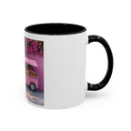 Pink Flower Food Truck Coffee Mug – Cute Accent 11/15oz