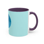 Blue Wave Accent Coffee Mug – Ocean Swirl 11/15oz Ceramic