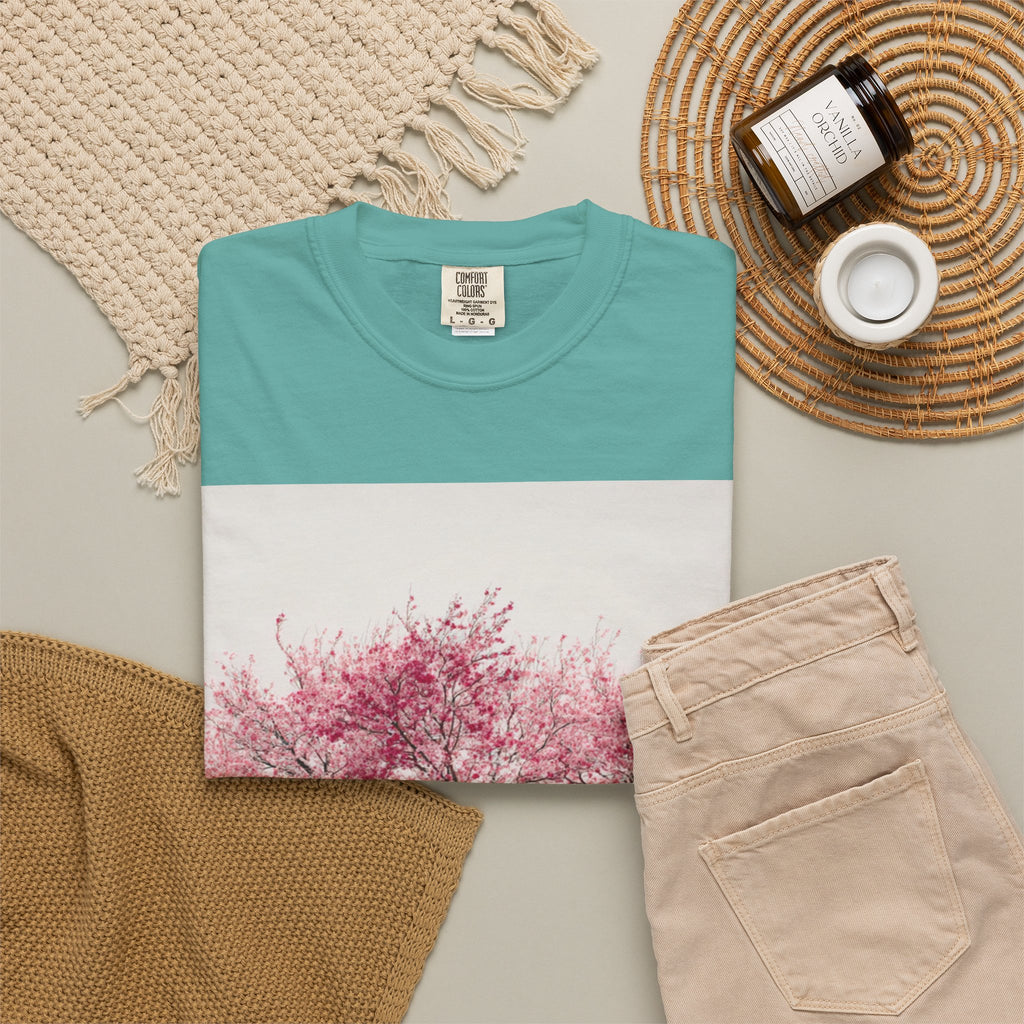 Cherry Blossom Tee — Pink Sakura Trees Graphic T-Shirt