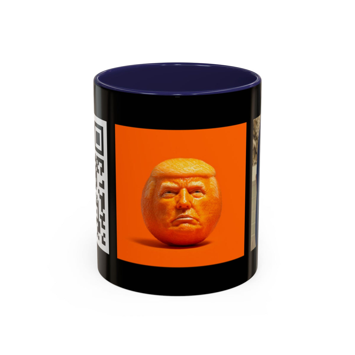 Political Satire Coffee Mug - Funny Anti-Trump Novelty Accent Mug -Free song with QR  Code