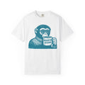 Monkey with Coffee T-Shirt — 'Braunton Designs' Graphic Tee