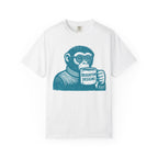 Monkey with Coffee T-Shirt — 'Braunton Designs' Graphic Tee