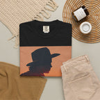 Cowboy Sunset T‑Shirt — Silhouette Guitarist Graphic Tee