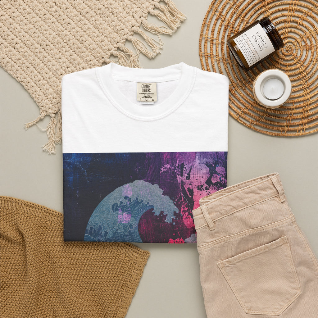 Abstract Wave Art T-Shirt — Hawaiian Dreams Graphic Tee