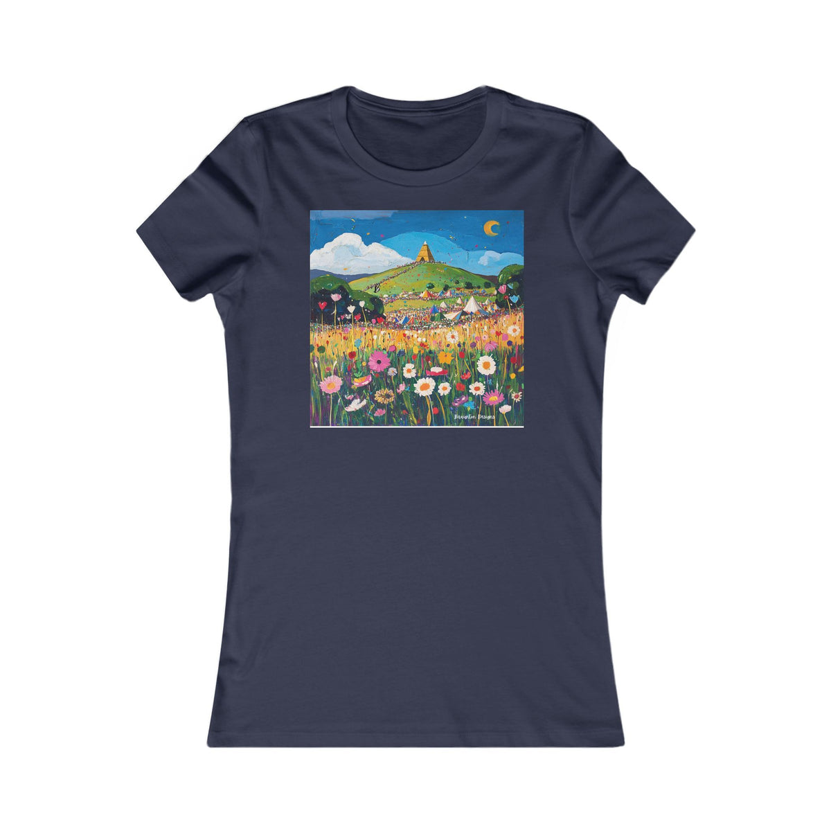 Colorful Meadow Hill Graphic T-Shirt