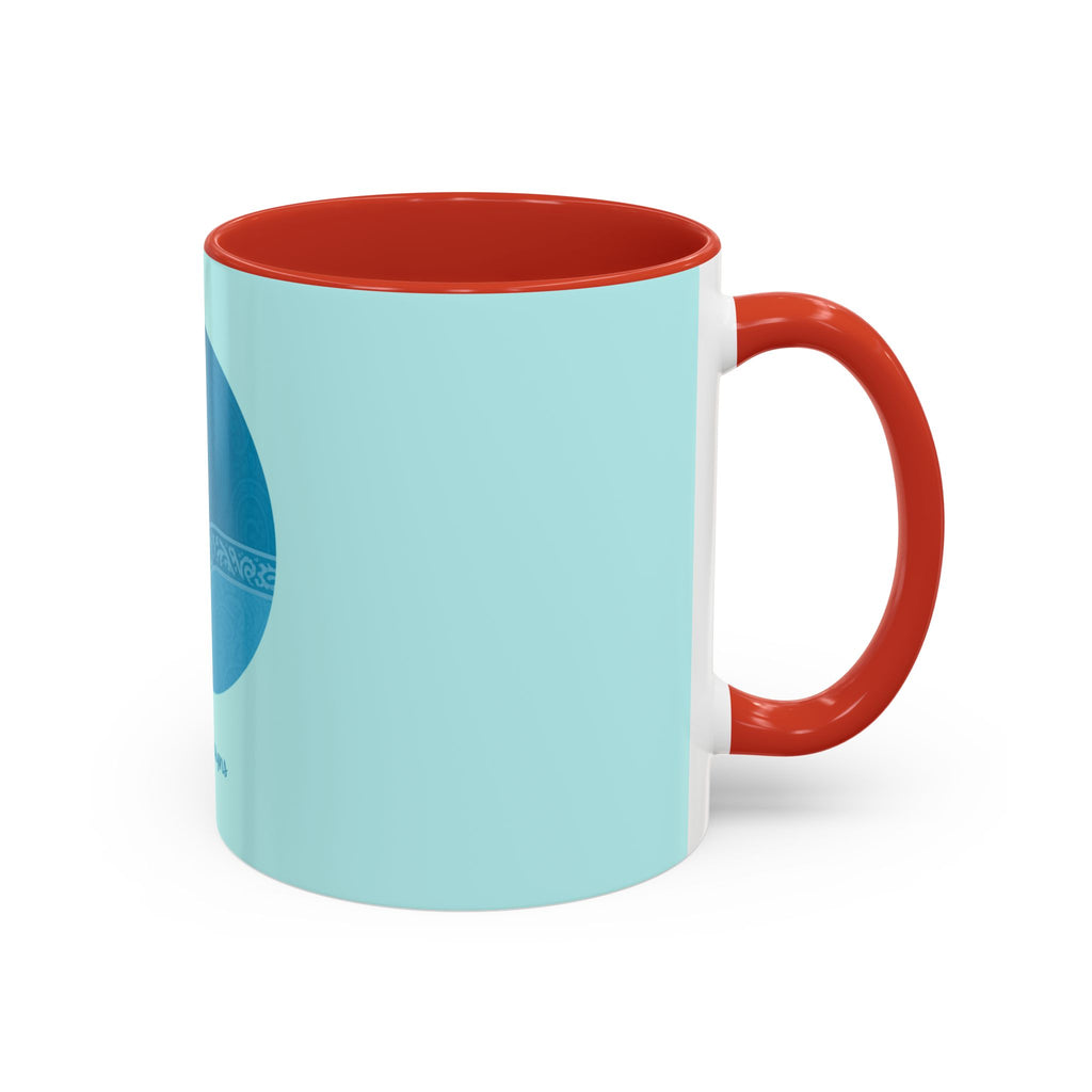 Blue Wave Accent Coffee Mug – Ocean Swirl 11/15oz Ceramic