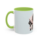 Retro Dog Coffee Mug — Chic Pup with Scarf & Sunglasses Accent Mug