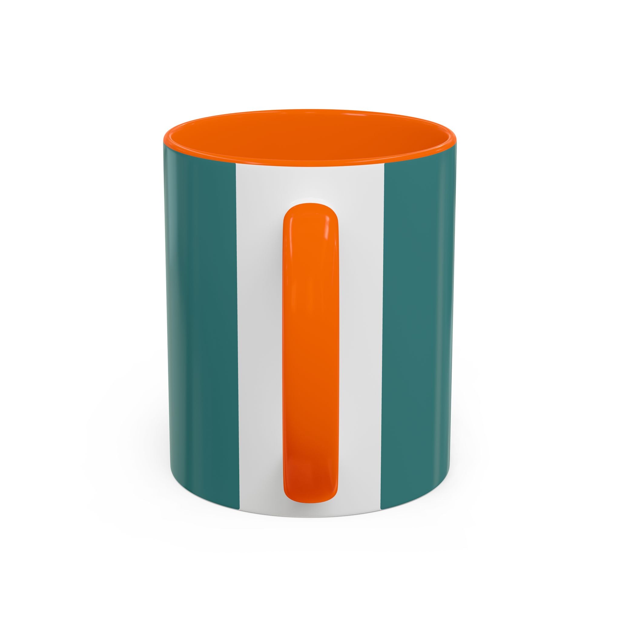 Colorful Concentric Circle Accent Coffee Mug – Vibrant Retro Art Design (11/15oz)