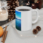 Kayak on Clear Blue Lake Mug | Scenic Water Photography