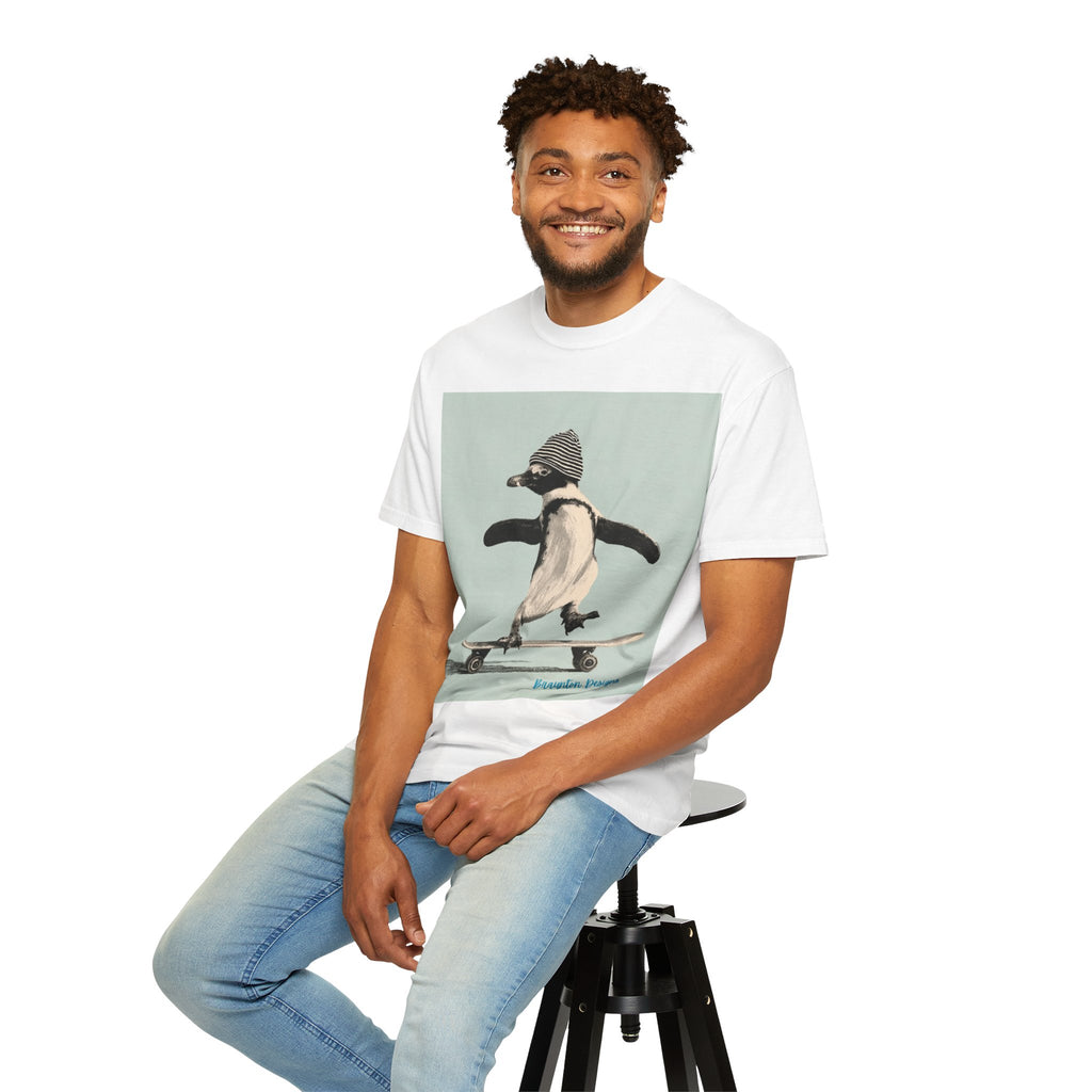 Penguin Skateboard Graphic T-Shirt