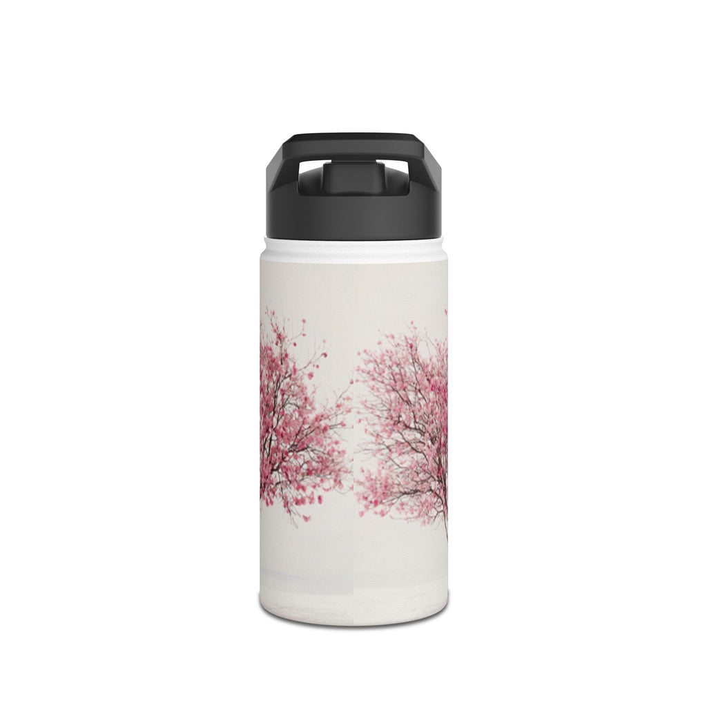 Pink Cherry Blossom Tree Stainless Steel Water Bottle | Floral Spring