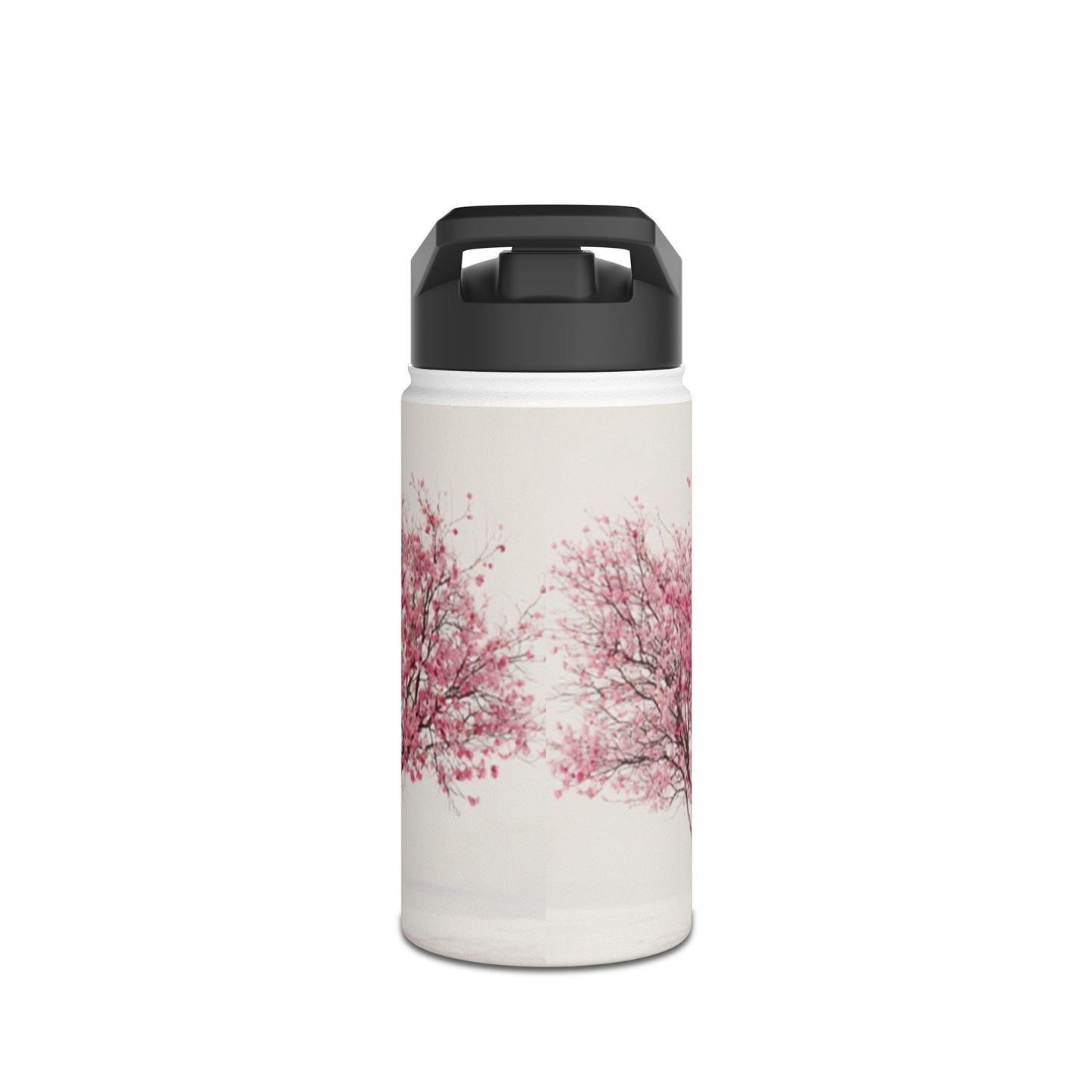 Pink Cherry Blossom Tree Stainless Steel Water Bottle | Floral Spring