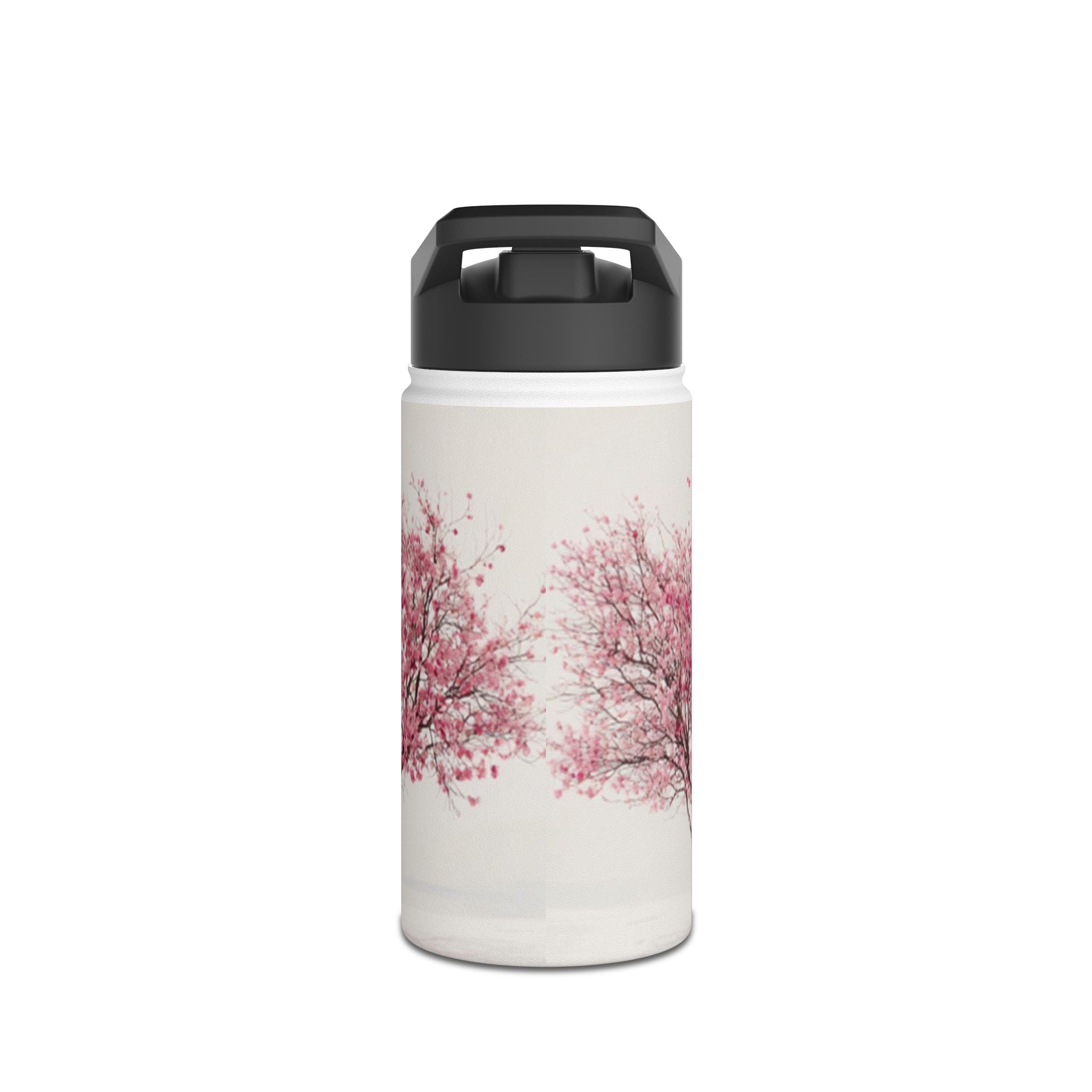 Pink Cherry Blossom Tree Stainless Steel Water Bottle | Floral Spring