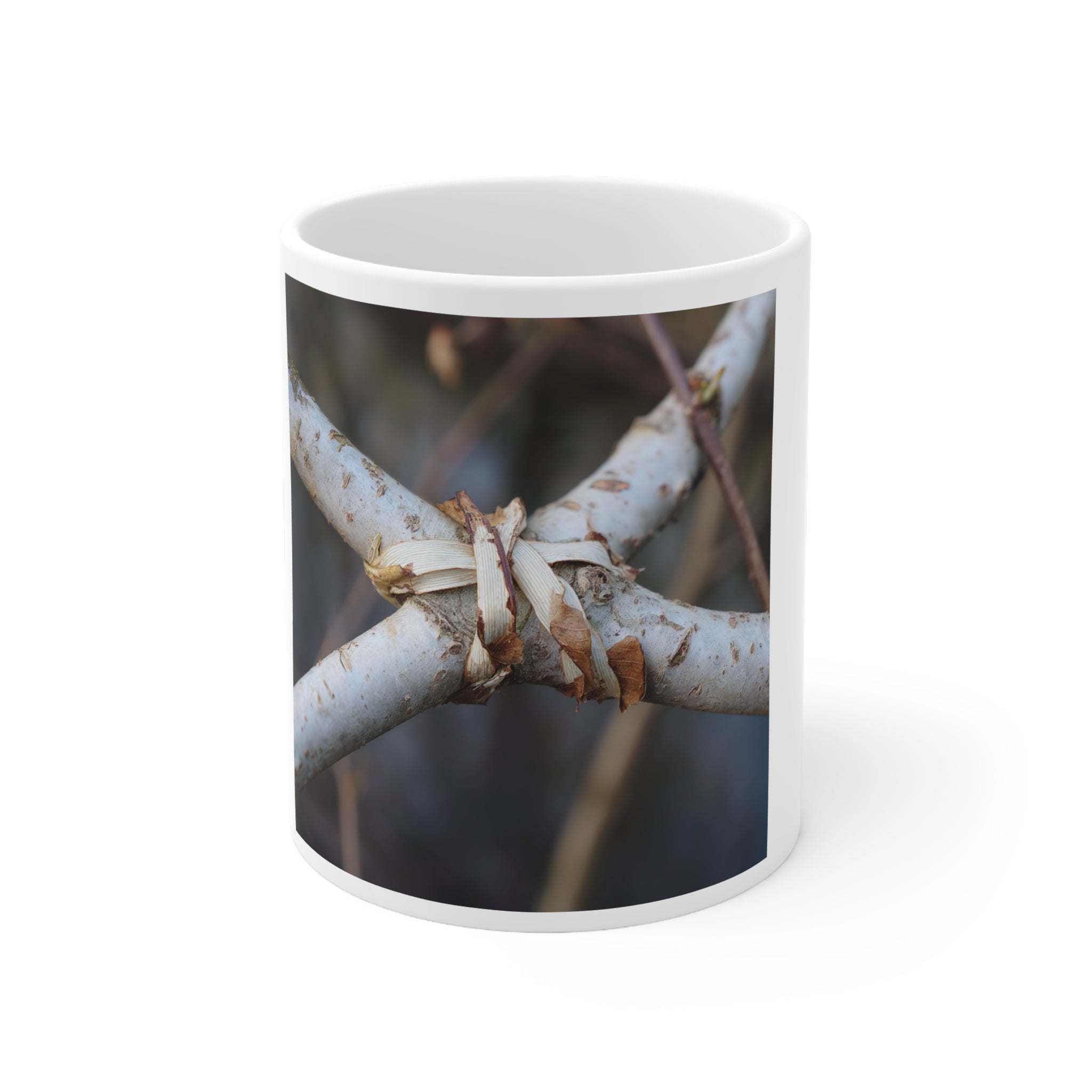 Birch Bark Branch Photo Mug | Nature Tree Bark Coffee Mug