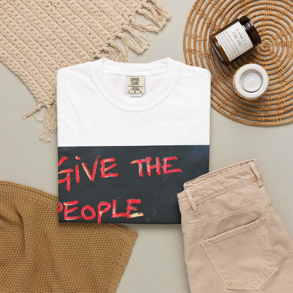 Graphic T-Shirt — "Give The People What They Want?" Street Art Tee