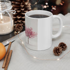 Pink Cherry Blossom Trees Mug | Ceramic Coffee Cup