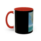 Coastal Cabin Beach Scene Accent Coffee Mug