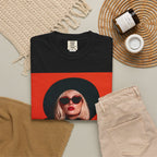 Graphic T-Shirt — Retro Chic Witch with Pumpkin Halloween Tee