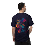 Colorful Skateboard Silhouette T-shirt | Skateboarder Art