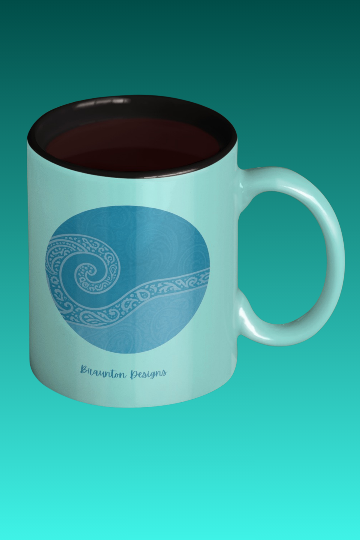Ocean Coffee Mug – Blue Wave Design for Coastal Lovers
