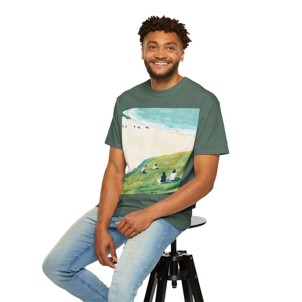 Coastal Picnic Beach Scene T-Shirt