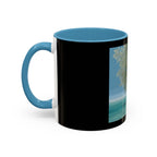 Coastal Cabin Beach Scene Accent Coffee Mug
