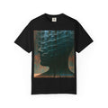 Abstract Profile Art T-Shirt — Textured Silhouette Graphic Tee