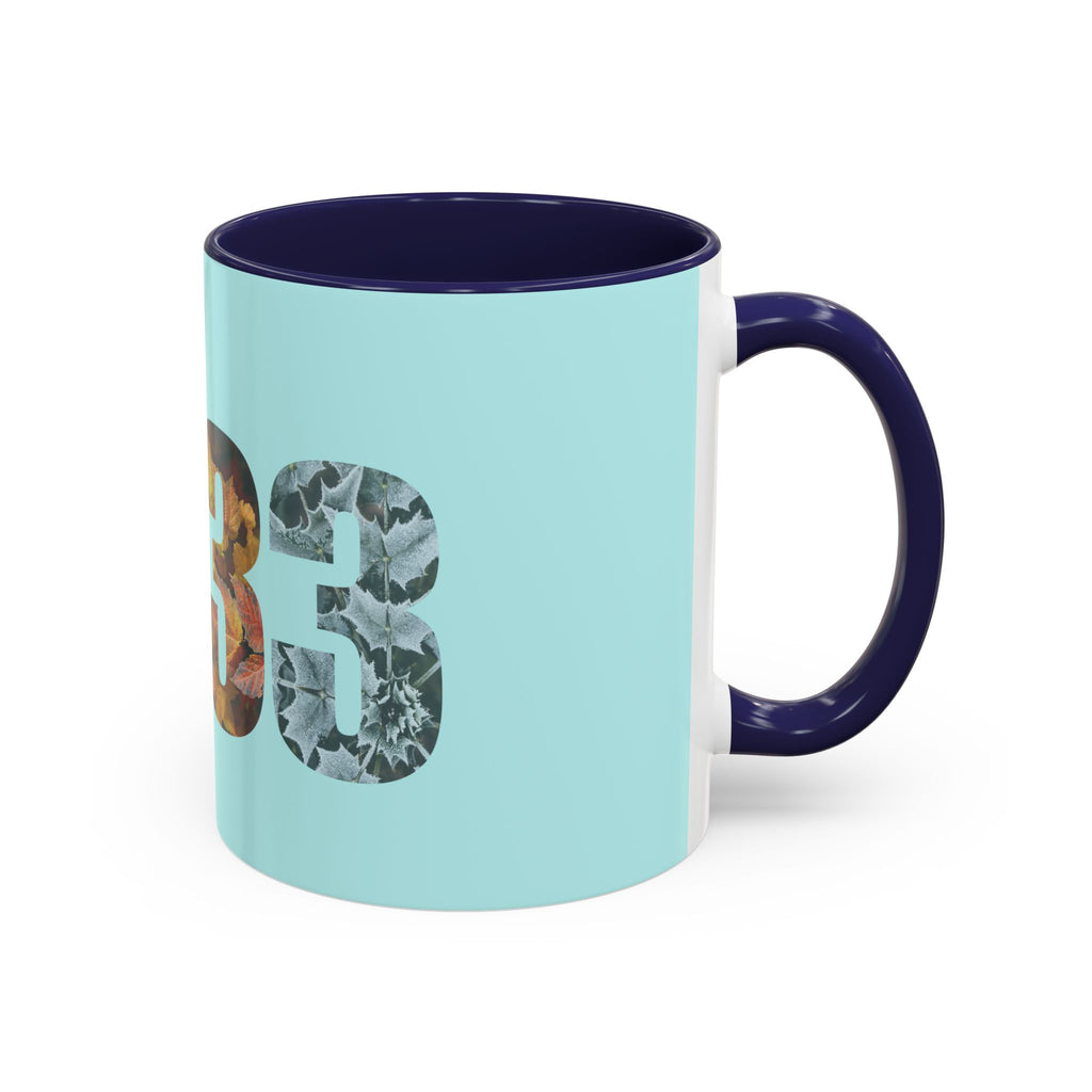 Tumbler Mug — Floral Number 33 Accent Coffee Mug (11/15oz)