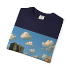 Surreal Desert Monolith T-Shirt — Retro Rocky Landscape Art Tee