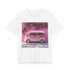 Pink Flower Truck T‑Shirt — Blossom Bakery Food Truck Graphic Tee