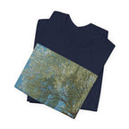 Tropical Beach Scene T-Shirt — Serene Seaside Cabin Graphic — Lightweight Fabric