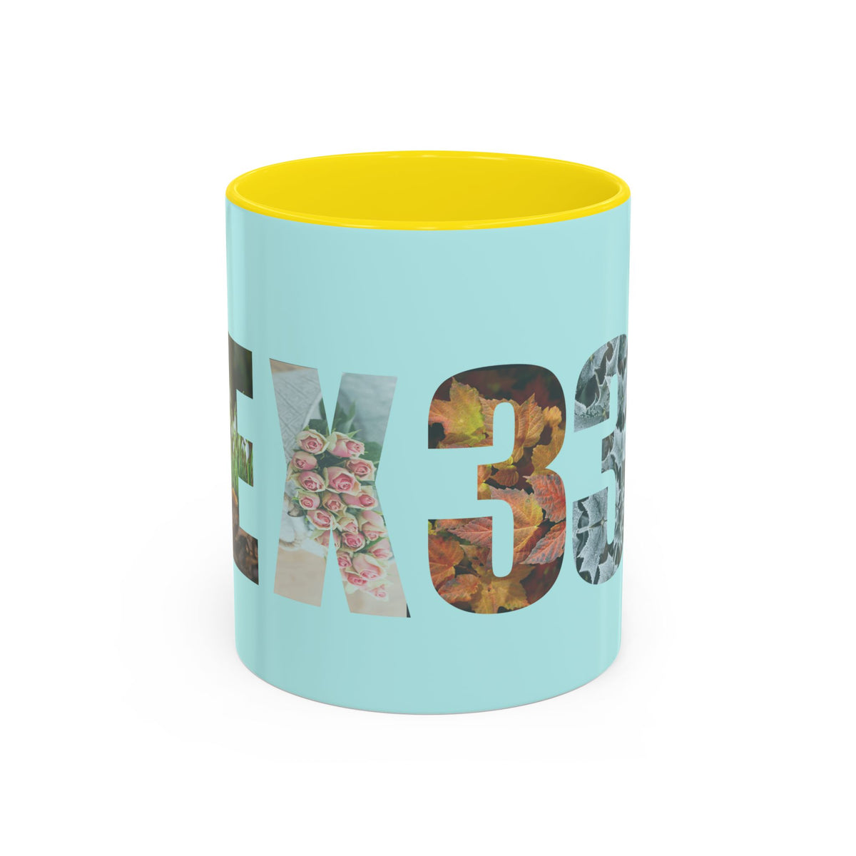 Tumbler Mug — Floral Number 33 Accent Coffee Mug (11/15oz)