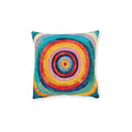 Colorburst Concentric Circles Pillow — Vibrant Rainbow Decorative Cushion