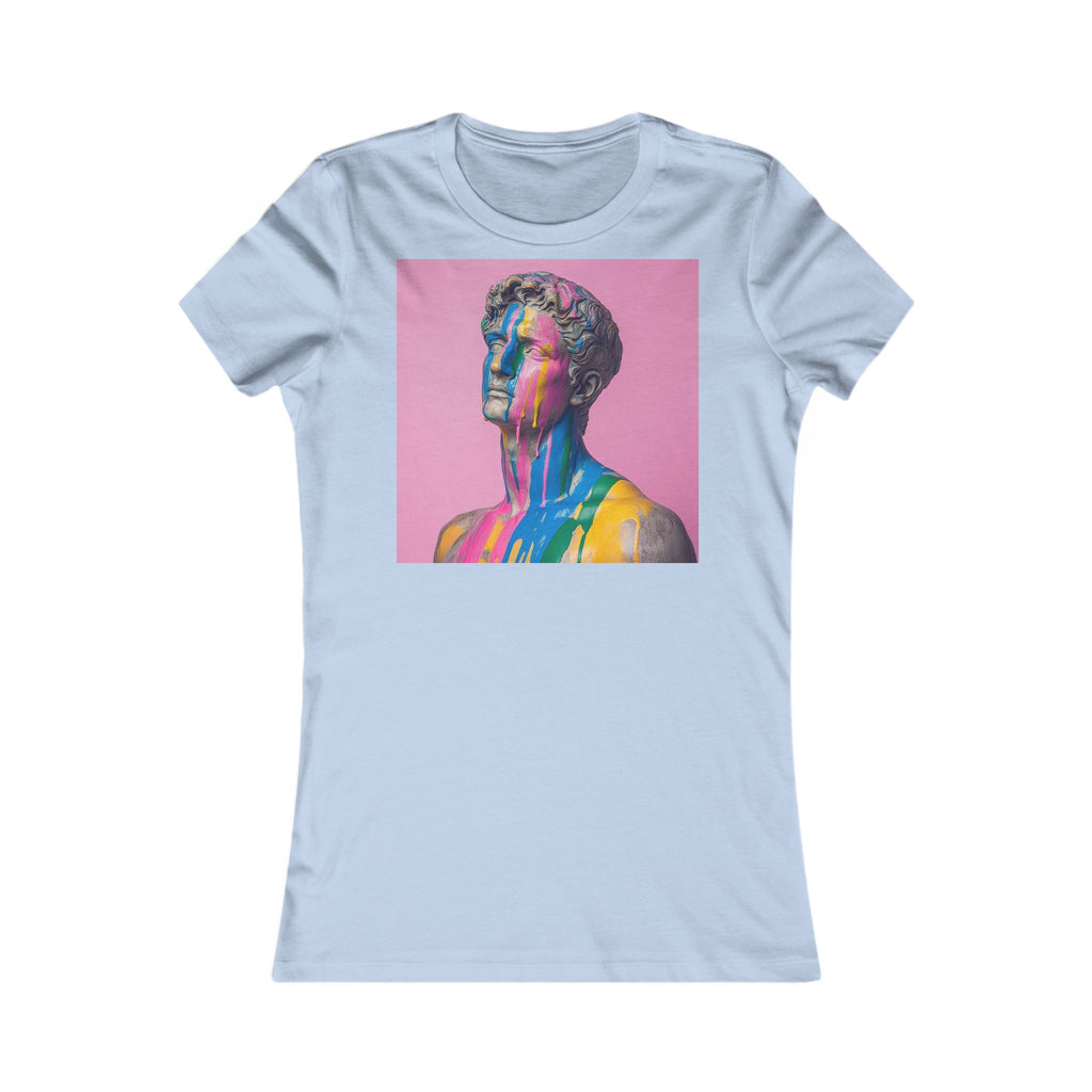 Colorful Art Graphic Women's Tee, Trendy T-Shirt, Gift for Art Lovers, Creative Fashion, Casual Wear, Summer Outfit