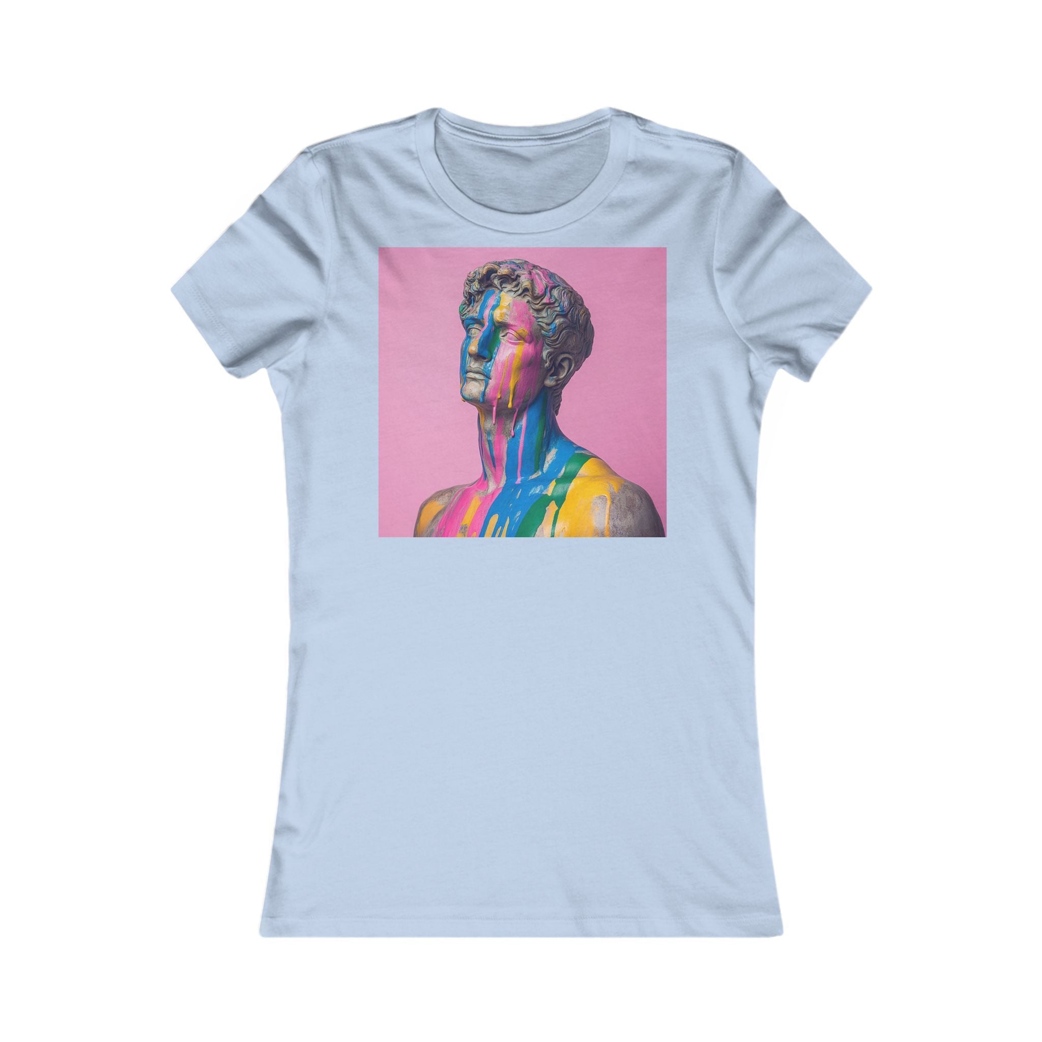 Colorful Art Graphic Women's Tee, Trendy T-Shirt, Gift for Art Lovers, Creative Fashion, Casual Wear, Summer Outfit