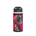On-Trend Dog with Sunnies and Scarf Stainless Steel Water Bottle | Pet Lover