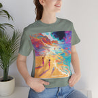 Surreal Beachscape T‑Shirt — Colorful Dreamy Seaside Art Tee- Lightweight fabric