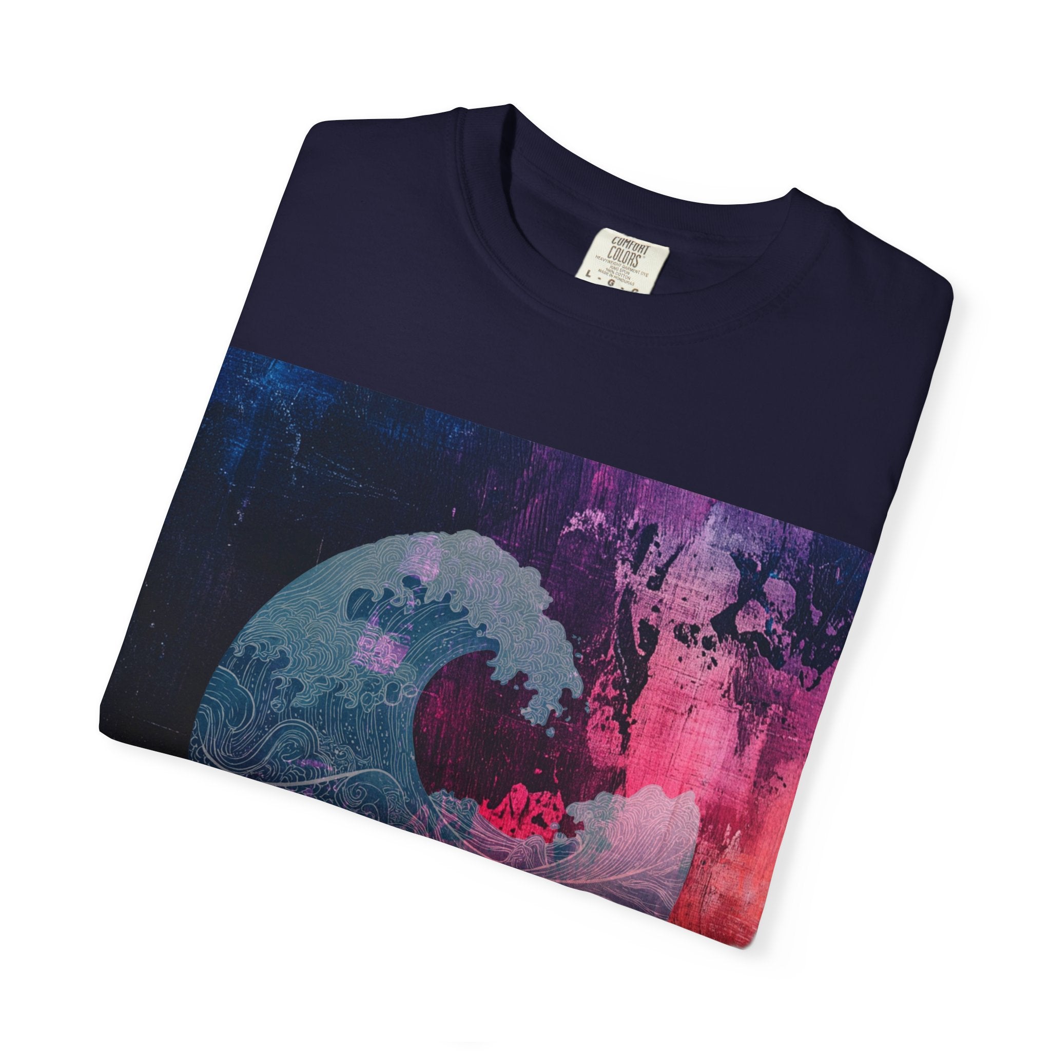 Abstract Wave Art T-Shirt — Hawaiian Dreams Graphic Tee