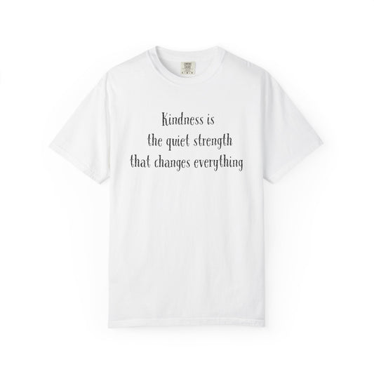 Kindness is Quiet Strength T-Shirt | Empowering Olive Tee | Mental Health Awareness Gift | Positive Affirmation Shirt