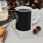 Cat Lover Heart Design Ceramic Coffee Cup | 11oz 15oz