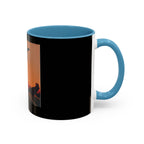 Sunset Guitarist Accent Coffee Mug — Silhouette Music Lover Gift