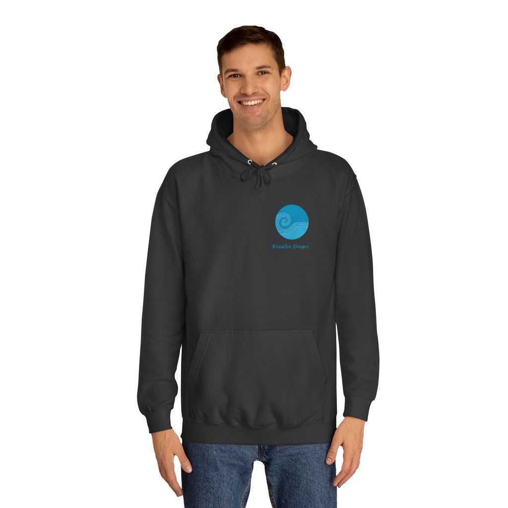 Smiling Portrait Hoodie — Vibrant Painted Woman Graphic Pullover
