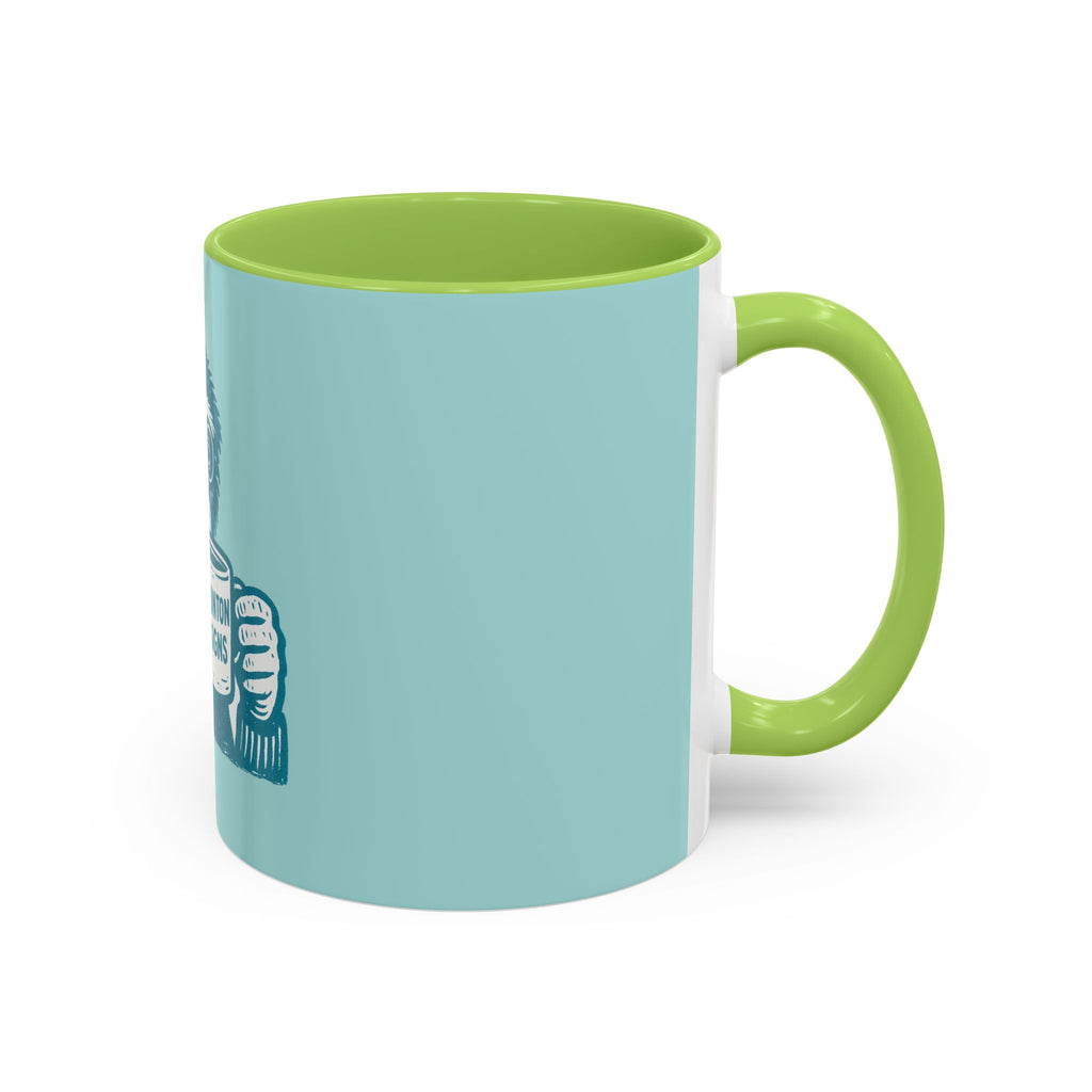 Retro Monkey Coffee Mug — Cute Chimp with 'Braunton Designs' Cup | Fun Gift for Coffee Lovers