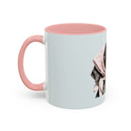 Retro Dog Coffee Mug — Chic Pup with Scarf & Sunglasses Accent Mug