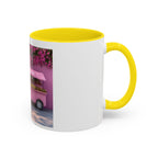 Pink Flower Food Truck Coffee Mug – Cute Accent 11/15oz