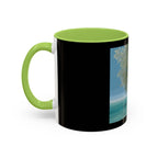 Coastal Cabin Beach Scene Accent Coffee Mug