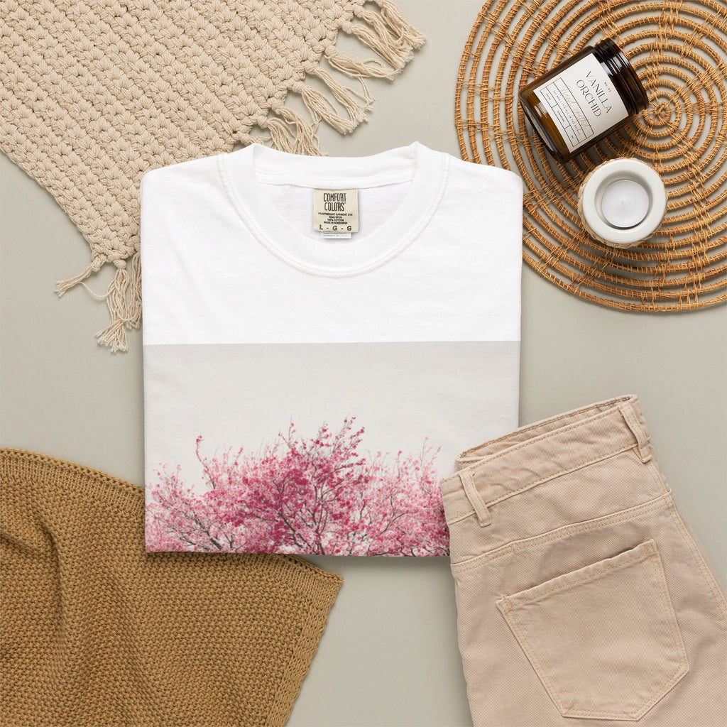Cherry Blossom Tee — Pink Sakura Trees Graphic T-Shirt