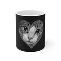 Cat Lover Heart Design Ceramic Coffee Cup | 11oz 15oz