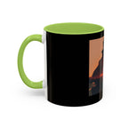 Sunset Guitarist Accent Coffee Mug — Silhouette Music Lover Gift